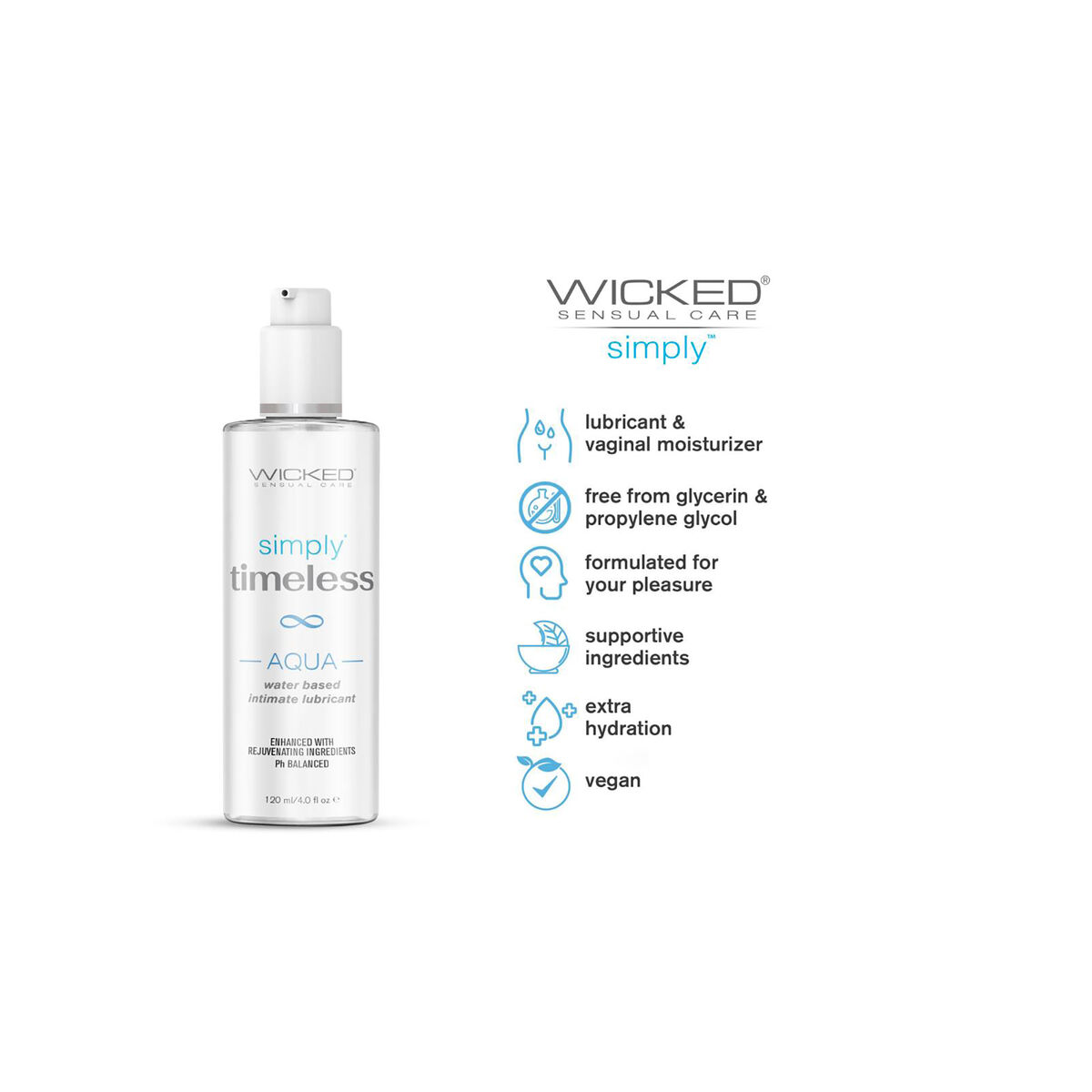 Lubrikants Wicked Sensual Care 120 ml 1 Daudzums